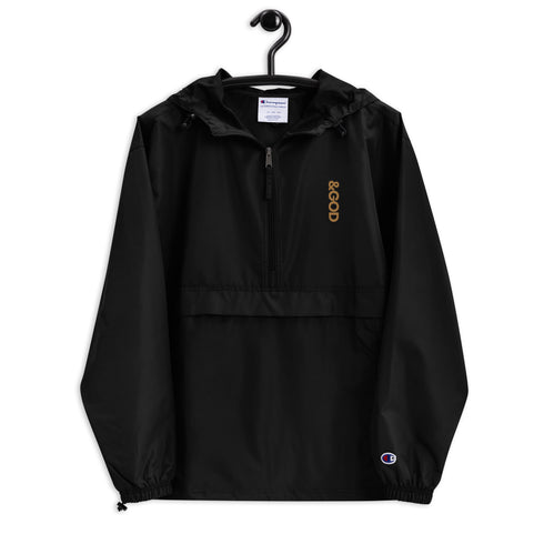 &God Vertical Zest Embroidered Champion Packable Jacket